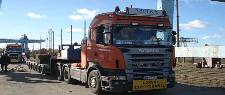 Transport einer Gussform aus Tschechien nach Russland