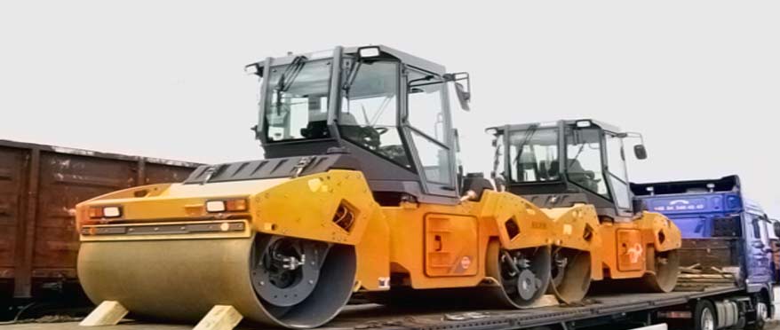 Transport von Schwingungswalzen aus Deutschland nach Kasachstan