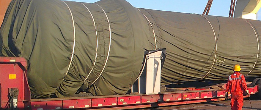 Übermaßtransport von Teilen einer Fabrik für Pflanzenöle