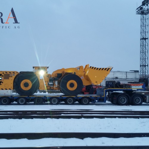 Transport von bergtechnik AUS polen NACH russland 2