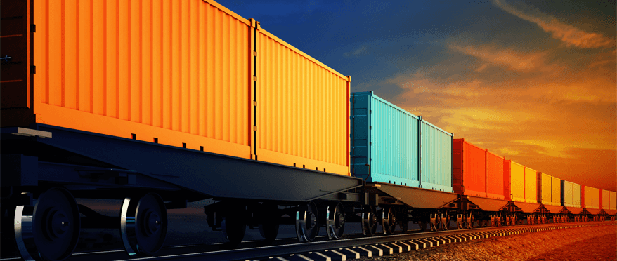 Eisenbahntransport aus Europa - ein rel...