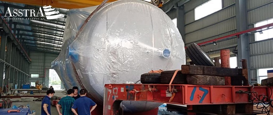 Transport des Verdampfertanks