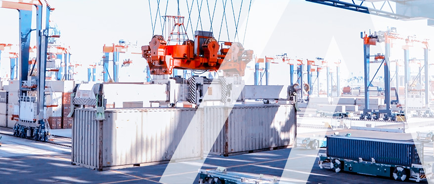 Hafenlogistik - Containerumschlag in Häfen